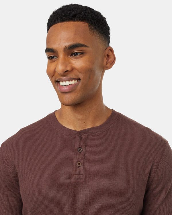 Tentree Tops - Men s TreeWaffle Henley Longsleeves Hot on Sale