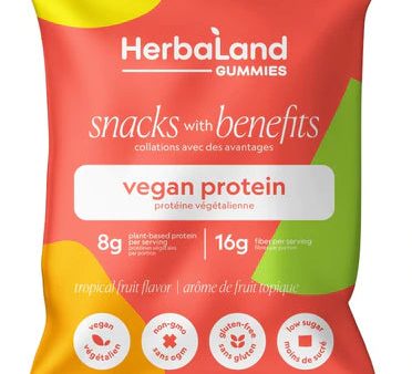 Herbaland Vegan Protein Gummies - Tropical Fruit Online now