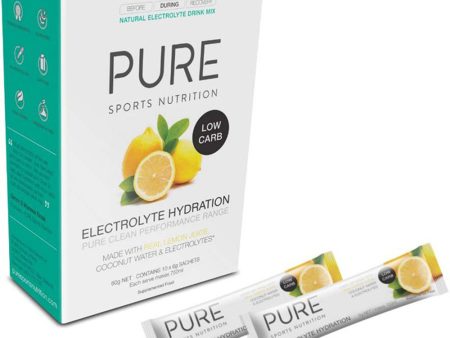 PURE Electrolyte Low Carb (Box of 10 x 6g sachets) For Sale