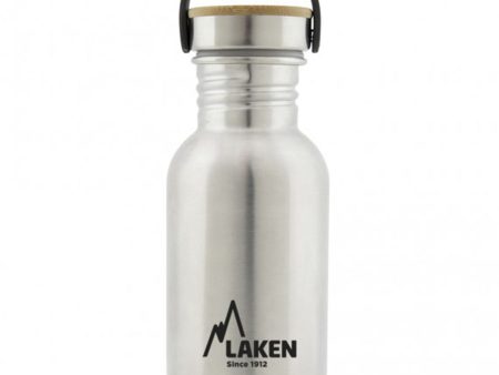 Laken Basic Steel Bottle with Bamboo S S Cap on Sale