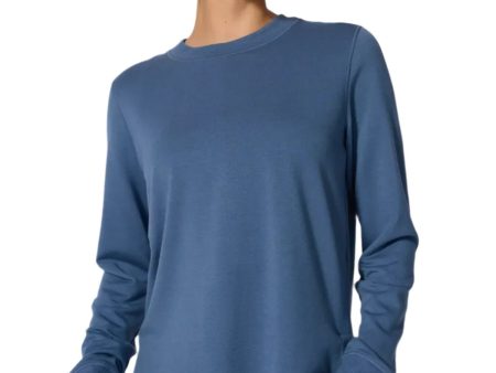 MPG Tops - Women s Serene Brushed Side Slit Relaxed Pullover Online