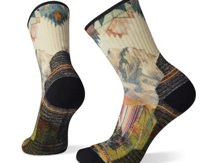 Smartwool Hike Light Cushion Mountain Print Crew Women’s Hot on Sale