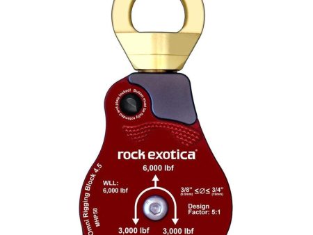 Rock Exotica Omni-Block 4.5inch Material Handling Pulley Online now