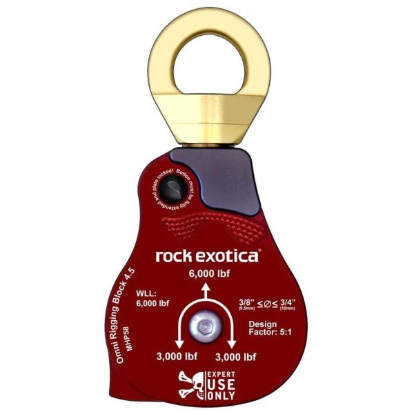 Rock Exotica Omni-Block 4.5inch Material Handling Pulley Online now