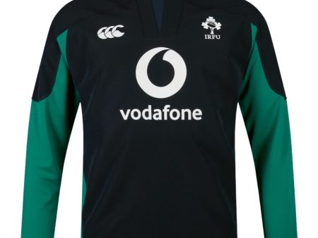 Canterbury IRFU Rugby Ireland 2024 25 Long Sleeved Tech Drill Training Top Discount