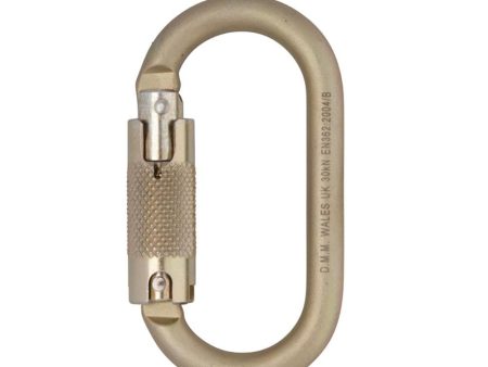 DMM 10mm Steel Oval Locksafe Light Gold Cheap