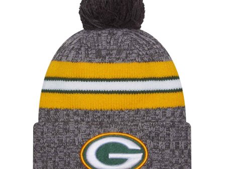 New Era Green Bay Packers 2023 24 Sideline Cuffed Bobble Hat Cheap