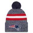 New Era New England Patriots 2023 24 Sideline Cuffed Bobble Hat Online