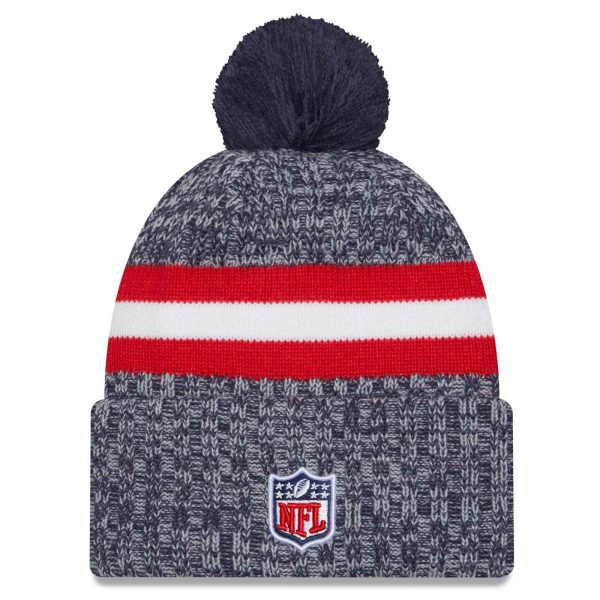 New Era New England Patriots 2023 24 Sideline Cuffed Bobble Hat Online