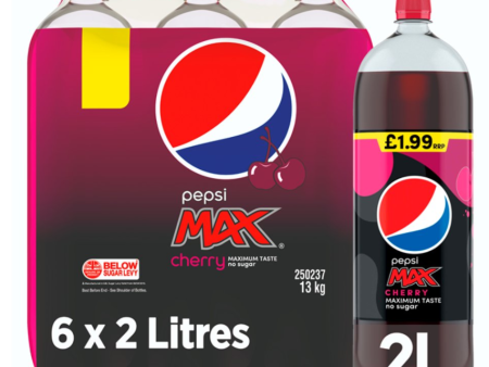 Pepsi Max Cherry 2 Litres Case of 6 Online Hot Sale