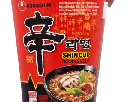 Nongshim Shin Cup Noodle Soup Pack of 6 x 68g For Cheap