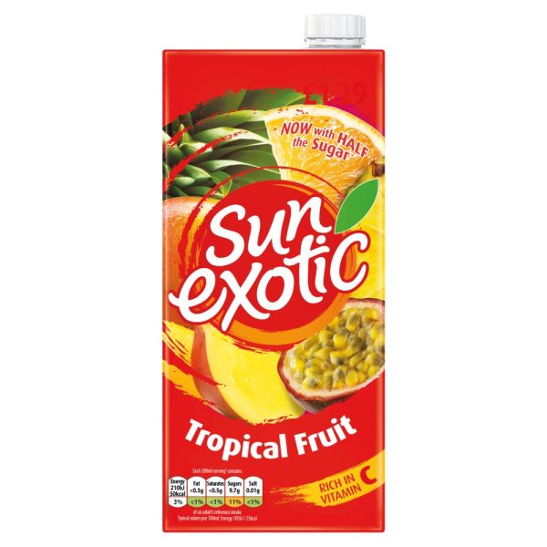 Sun Exotic Tropical Fruit Pack of 12x1 Litre on Sale