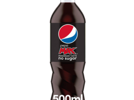 Pepsi Max Soft Drink Pack of 12 x 500ml Bottle Online Hot Sale