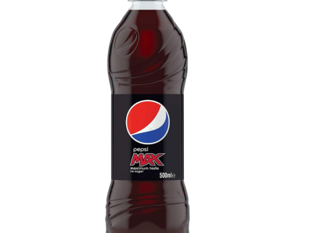 Pepsi Max Soft Drink 24 x 500ml Bottles Discount