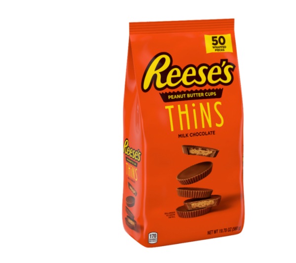 Reese s Peanut Butter Thins Milk Chocolate, 560g For Sale