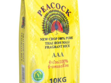 Peacock Thai Hom Mali Fragrant Rice Pack of 10kg on Sale