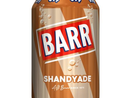 BARR Shandy Flavoured Fizzy Soft Drink Pack of 24x330ml on Sale