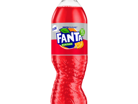 Fanta Twist Zero Sugars Low Calorie Natural Flavours Fruit Juice 500ml, Pack of 12 For Discount