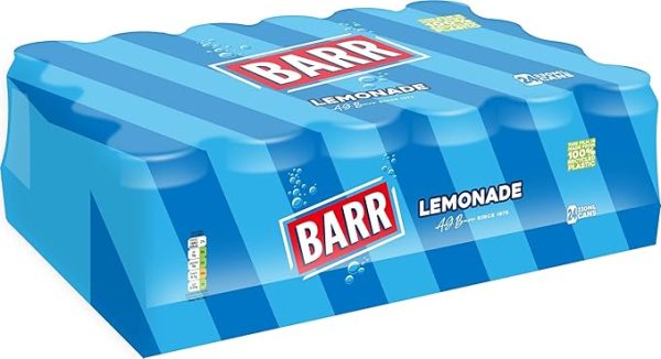 BARR Lemonade Flavoured Fizzy Soft Drink Pack of 24X330ml Sale