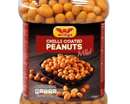 Wings Chilli Coated Peanuts Pack of 1.1 kg Hot on Sale