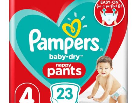 Pampers Baby-Dry Nappy Pants Size 4, 9-15kg, 23 Nappies Online Sale